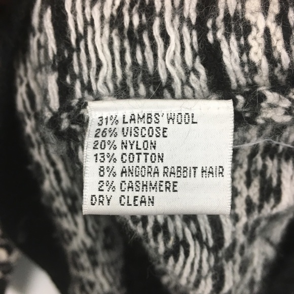 Talbots Black Fair Isle Wool Cardigan Sweater. 3X - Picture 8 of 8